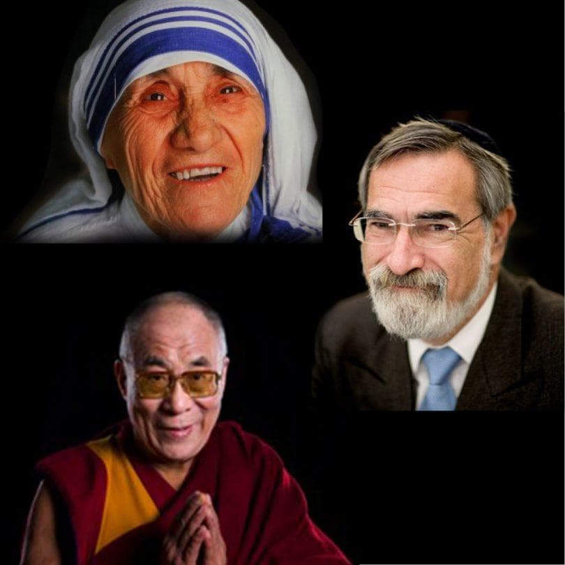 Um Rabino, a Madre Teresa e o Dalai Lama
